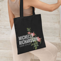 Vintage Florals Negrito Texto Personalizado a Pret