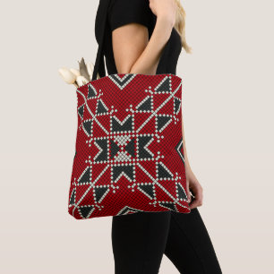 Bolsa Tote Vintage geométrico clássico de moda de moda