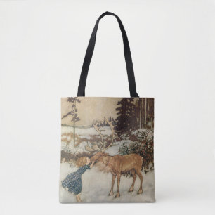 Bolsa Tote Vintage Gerda e a rena por Edmund Dulac