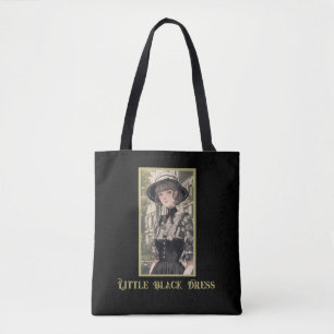 Bolsa Tote Vintage Glamor LBD Pequeno Vestido Preto