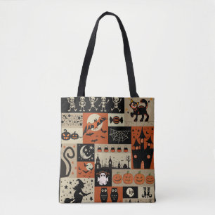 Bolsa Tote Vintage Halloween, nostalgia de Halloween