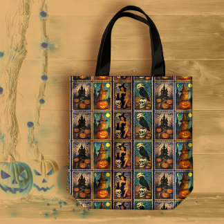 Bolsa Tote Vintage Halloween Pinup Witch