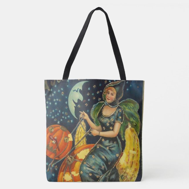 Bolsa Tote Vintage Halloween Poster (Frente)