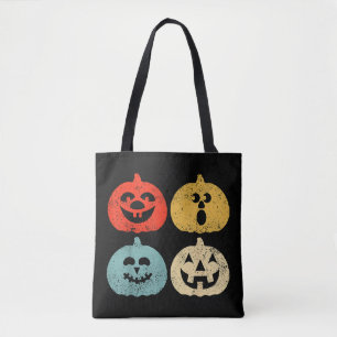 Bolsa Tote Vintage Halloween Pumpkin Women, Men, Kids, Funny