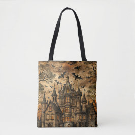 Bolsa Tote Vintage Haunted House (2)