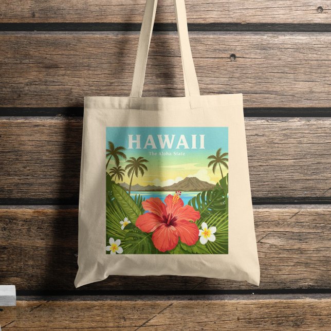Bolsa Tote Vintage Hawaii (Criador carregado)