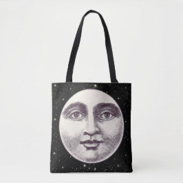 Bolsa Tote Vintage homem na lua de cheio
