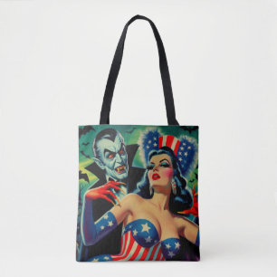 Bolsa Tote Vintage Horror Vampire Girl