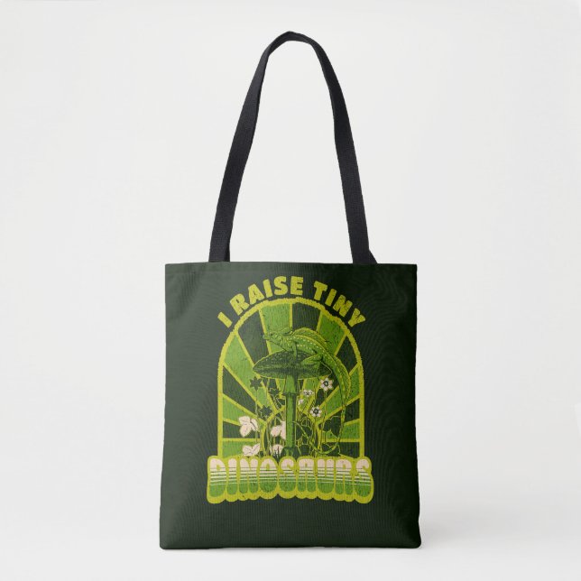 Bolsa Tote Vintage I Raise Pequenos Dinossauros Vintage (Frente)