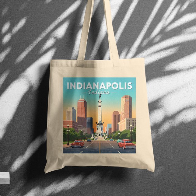 Bolsa Tote Vintage Indianapolis Indiana (Criador carregado)