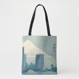 Bolsa Tote Vintage Japonês Ukiyo-e Art the Floating World