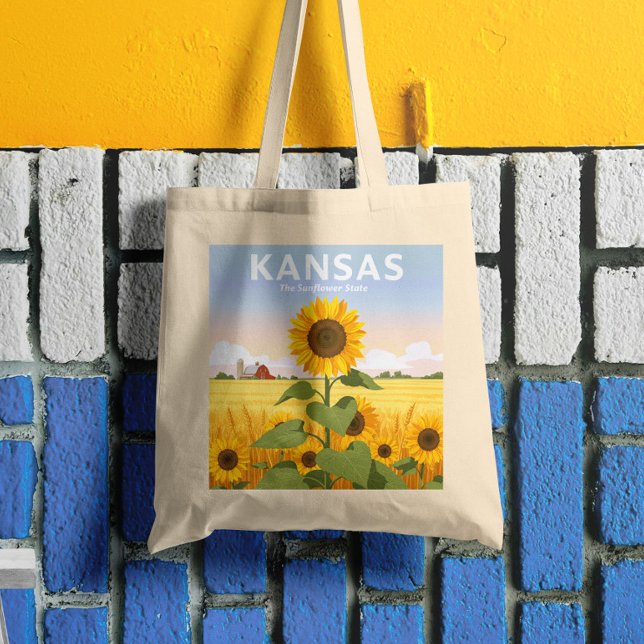 Bolsa Tote Vintage Kansas (Criador carregado)