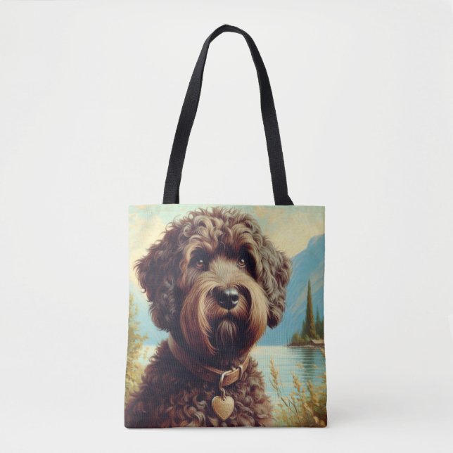Bolsa Tote Vintage Lagotto Romagnolo (Frente)