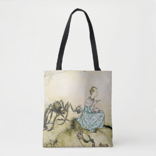 Bolsa Tote Vintage Little Miss Muffet por Arthur Rackham