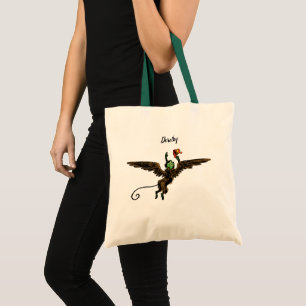 Bolsa Tote Vintage mágico de Oz, macaco mau do vôo