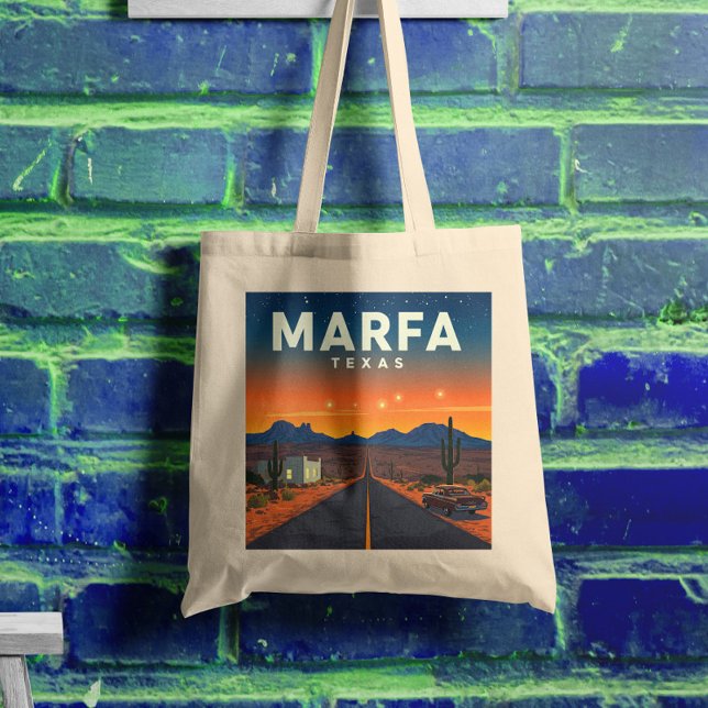 Bolsa Tote Vintage Marfa Texas (Criador carregado)