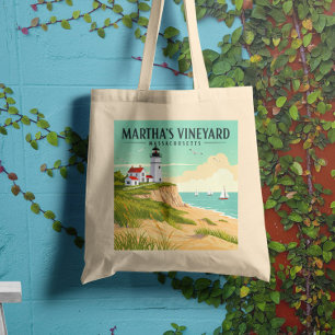 Bolsa Tote Vintage Martha's Vineyard Massachusetts