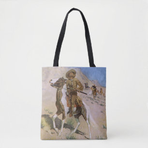 Bolsa Tote Vintage Militares Cowboys, O Escoteiro de Remingto