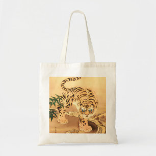 Bolsa Tote Vintage Minhwa Tiger por um Stream