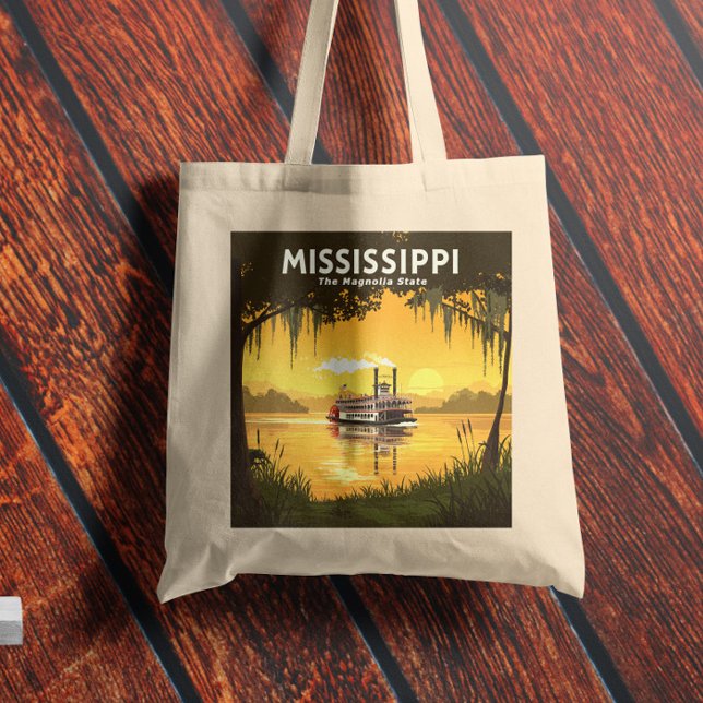 Bolsa Tote Vintage Mississippi (Criador carregado)