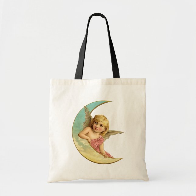 Bolsa Tote Vintage Moon Angel (Frente)