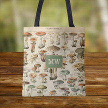 Vintage Mushroom — Monograma Personalizado
