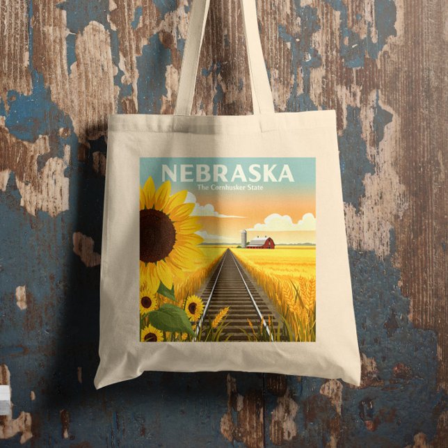 Bolsa Tote Vintage Nebraska (Criador carregado)