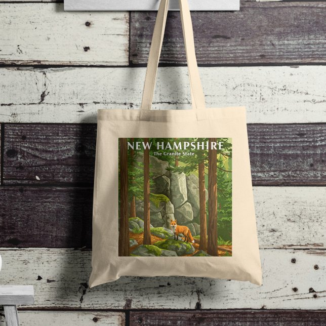 Bolsa Tote Vintage New Hampshire (Criador carregado)