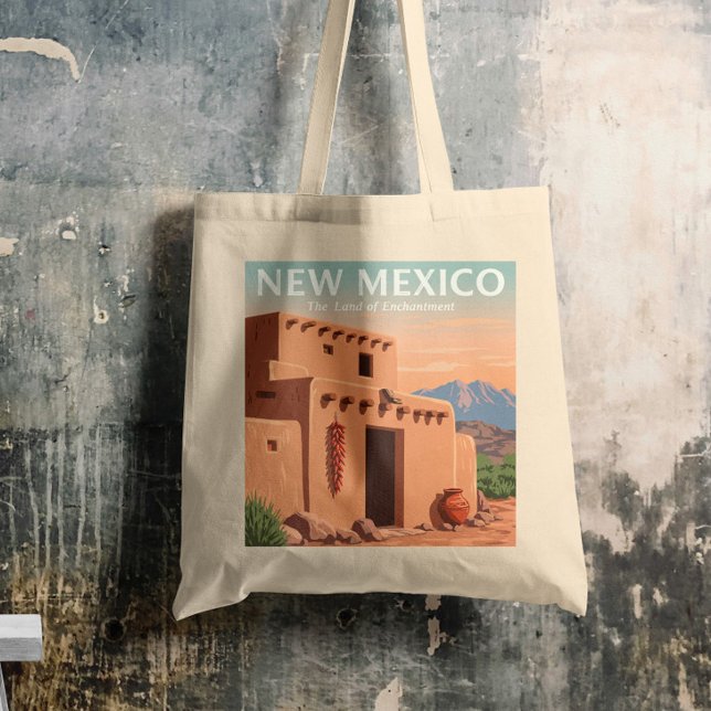 Bolsa Tote Vintage Novo México (Criador carregado)