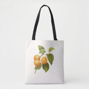 Bolsa Tote Vintage Orange Apricots Desenho De Aquarela
