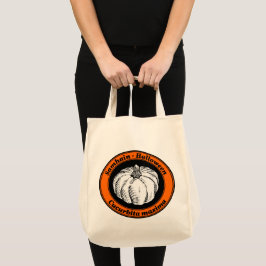Bolsa Tote Vintage Orange Black Halloween Pumpkin Inte Art