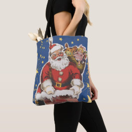 Bolsa Tote Vintage Papai Noel, Esta Noite Antes Do Natal
