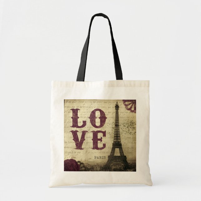 Bolsa Tote Vintage Paris (Frente)