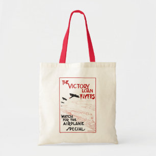 Bolsa Tote Vintage Patriótico, Panfletos do Empréstimo da Vit