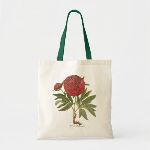 Bolsa Tote Vintage Peonies, Peony Flowers de Basilius Besler
