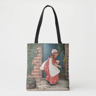 Bolsa Tote Vintage Pequena Senhora Muffet Aranha Rima Infanti