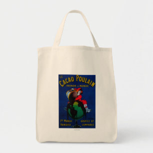 Bolsa Tote Vintage PosterEurope de Poulain do cacau