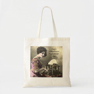 Bolsa Tote Vintage profissional administrativo Pho do dia do