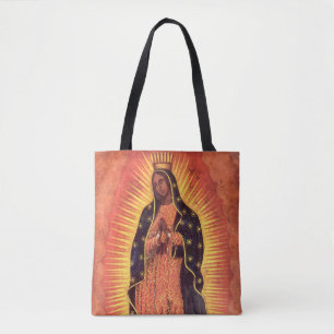 Bolsa Tote Vintage Religion Virgin Mary Nossa Senhora de Guad