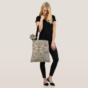 Bolsa Tote Vintage, retalhamento de aparência