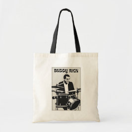 Bolsa Tote Vintage Retro Buddy Rich Drummer da Lenda Jazz