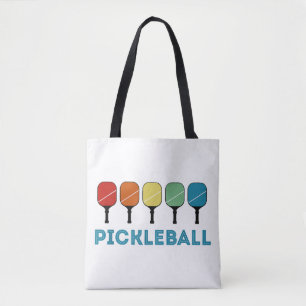 Bolsa Tote Vintage Retro Pickleball Funny