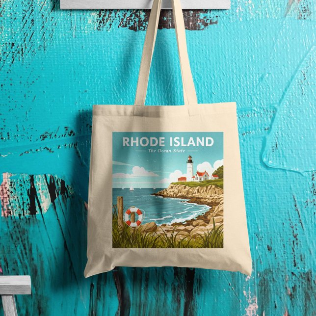 Bolsa Tote Vintage Rhode Island (Criador carregado)