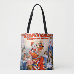 Bolsa Tote Vintage Ringling Bros - Barnum & Bailey ClowShow