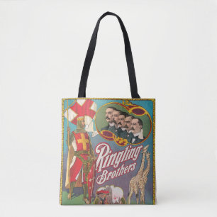 Bolsa Tote Vintage Ringling Brothers Circus Poster
