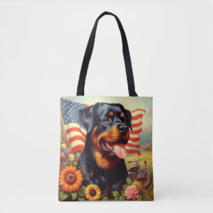Bolsa Tote Vintage Rottweiler
