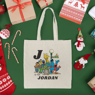 Bolsa Tote Vintage Sesame Street Pals Personalizados