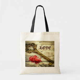 Bolsa Tote vintage skeleton chave vitoriana do casamento stea