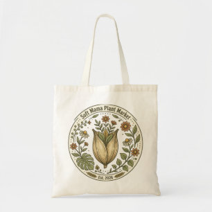 Bolsa Tote Vintage Soft Mama Mercado de Plantas Retro Botânic