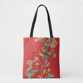 Bolsa Tote Vintage Songbird Red
